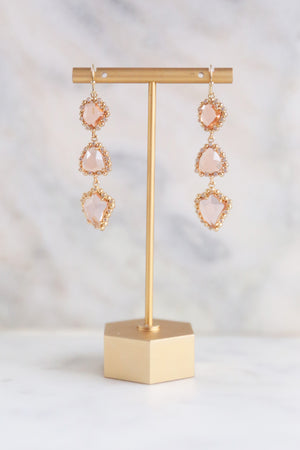 Faceted Crystal Earrings