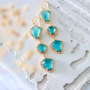 Faceted Crystal Earrings